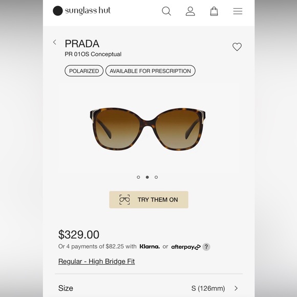 Polarized Prada Sunglasses - Picture 6 of 6